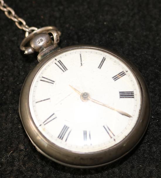 19th century silver pocket watch